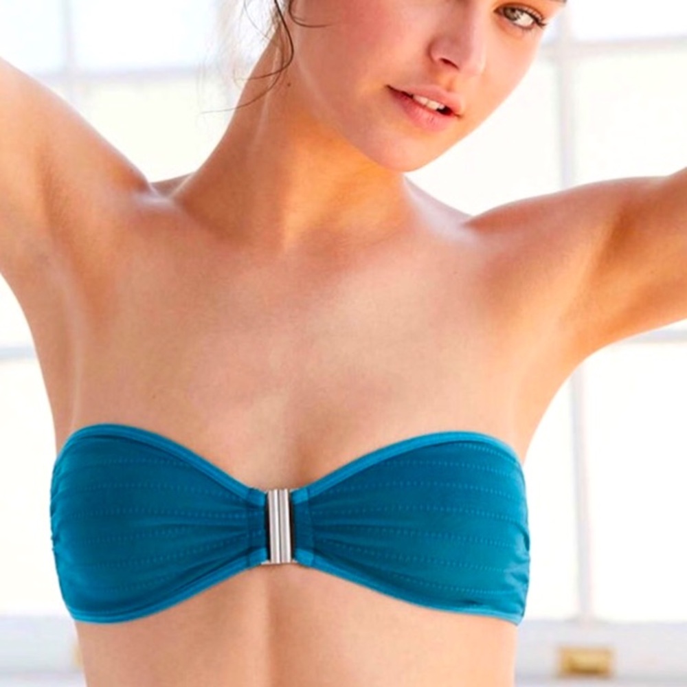 Urban Outfitters Bandeau Top Women Color Emerald Size S